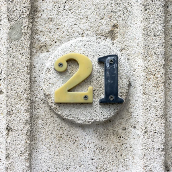 Ev numarası 21 — Stok fotoğraf