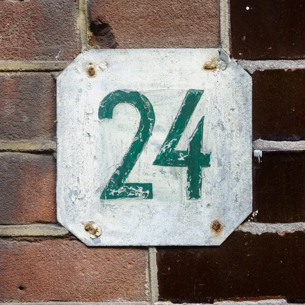 NÚMERO DA CASA 24 — Fotografia de Stock