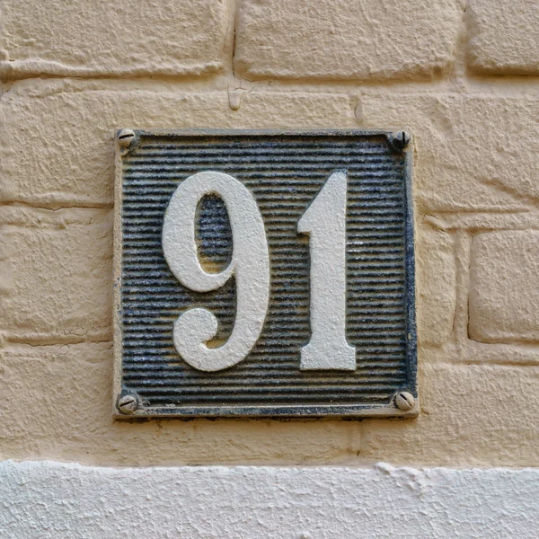 House number 91 — Stock Photo, Image