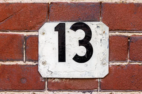 House number 13 — Stock Photo, Image