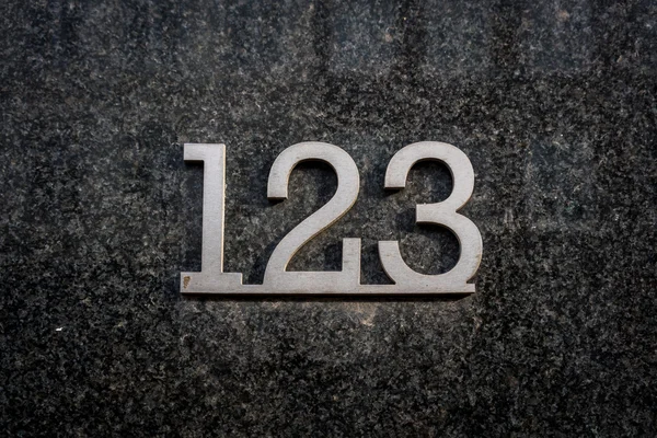 House number 123 — Stock Photo, Image