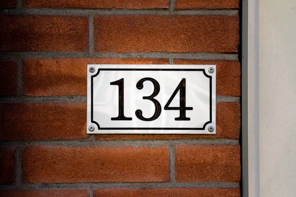 Ev numarası 134 — Stok fotoğraf