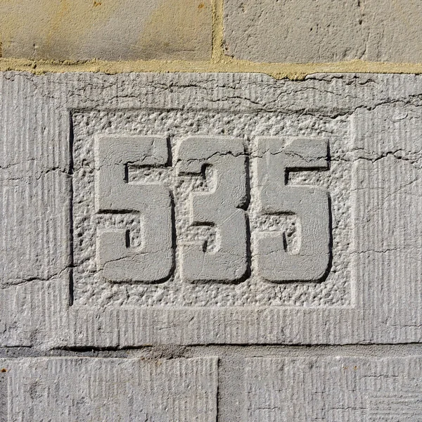 House number 535 — Stock Photo, Image