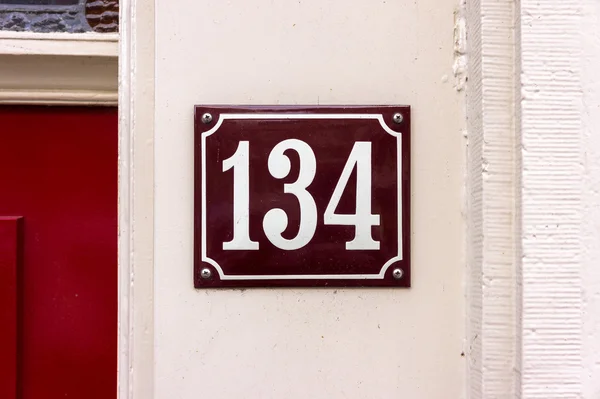 Numer domu 134 Obraz Stockowy
