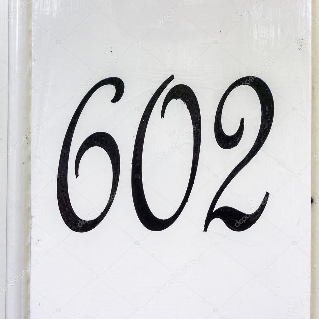 House number 602 — Stock Photo #118981970