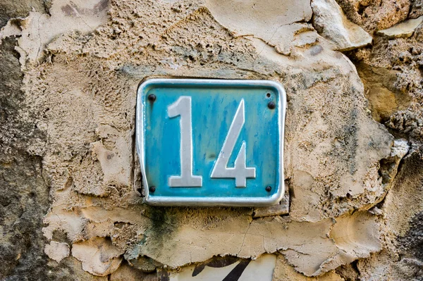 House number  14 — Stock Photo, Image