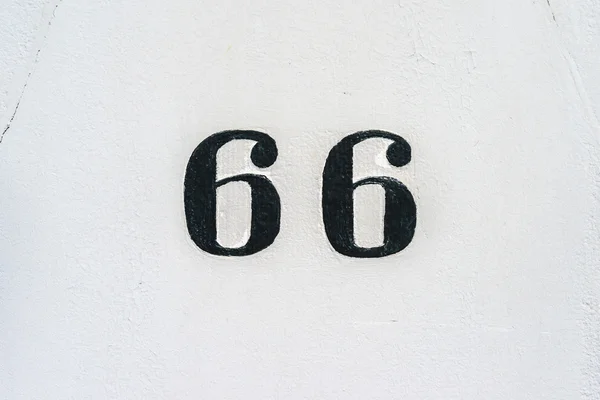Numer domu 66 — Zdjęcie stockowe