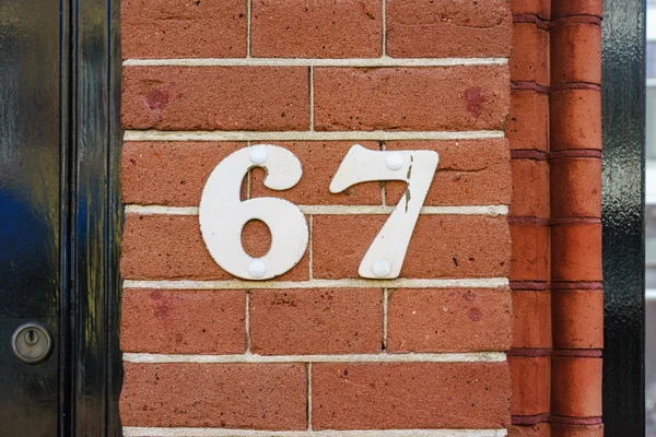 House number  67 — Stock Photo, Image