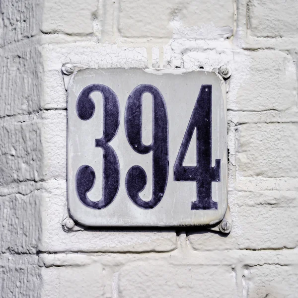 Numéro de la maison 394 Photo De Stock