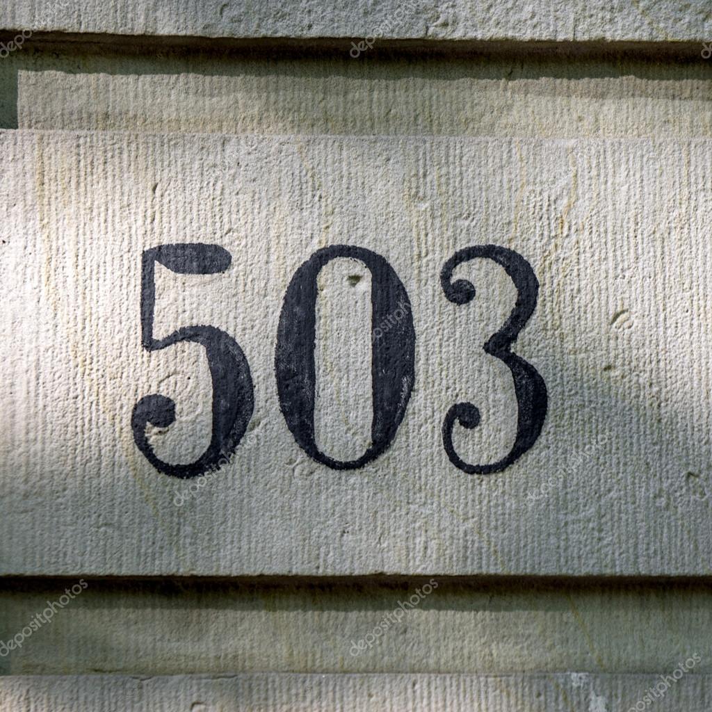 House number 503 — Stock Photo