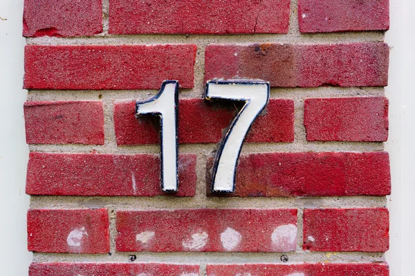 House number 17 — Stock Photo, Image