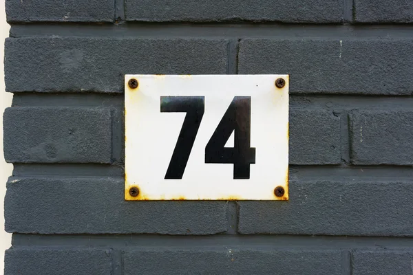 House number 74 — Stock Photo, Image