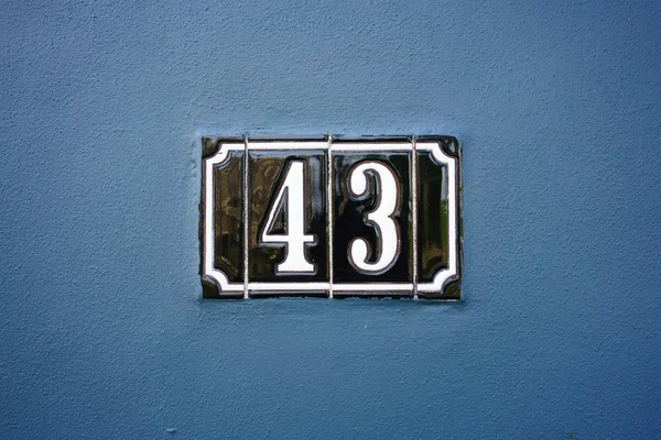 House number 43 — Stock Photo, Image