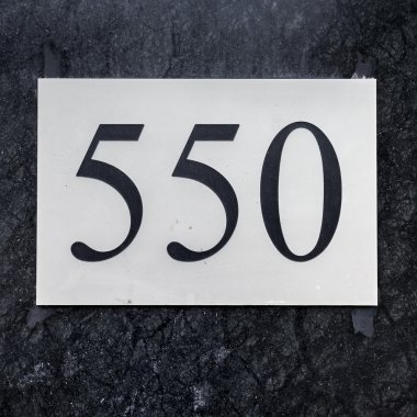 Ev numarası 550