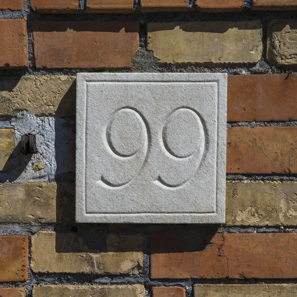 家の番号 99 — ストック写真