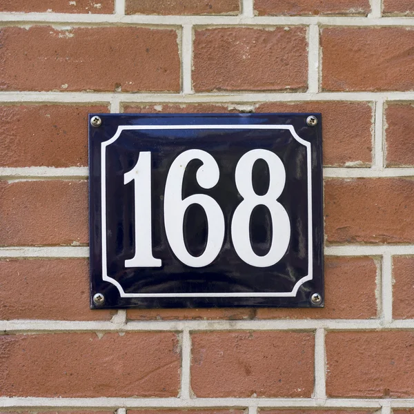 House number 168 — Stock Photo, Image