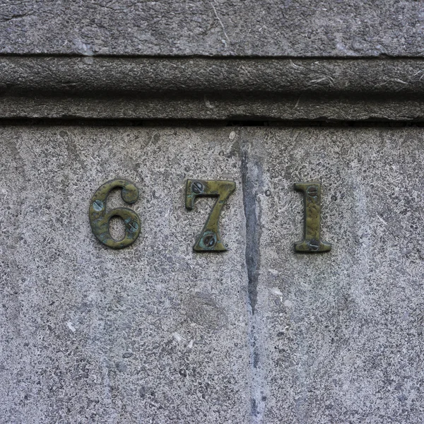 House number  671 — Stock Photo, Image