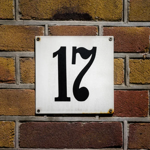 House number 17 — Stock Photo, Image