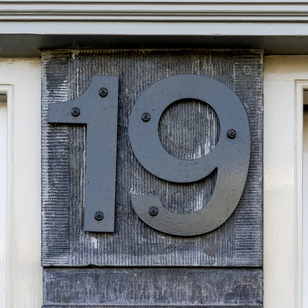 House number 19 — Stock Photo, Image