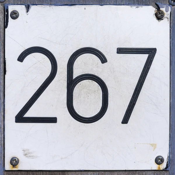 门牌号码 267 — 图库照片