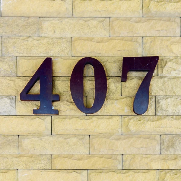 집 번호 407 — 스톡 사진