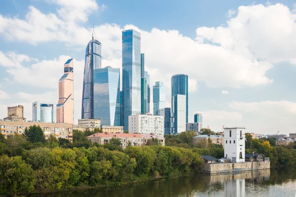 Moscow-city in het Bedrijfscentrum — Stockfoto