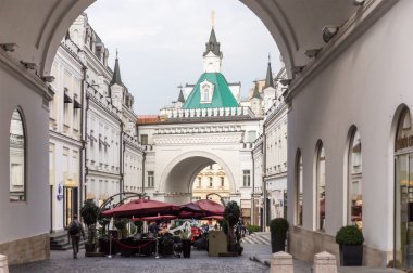 Moskova, Rusya Tretyakovsky Proyezd'de görünümünü