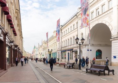 Moskova, Rusya Nikolskaya sokak görünümü