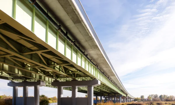 Elevated road with sky background — Stock Photo, Image