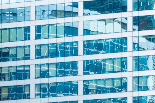 Reflections in office building — Stock Photo, Image