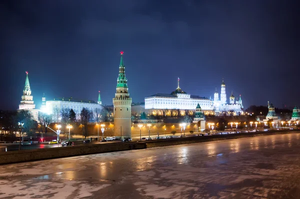 Moskou Kremlin in de winter — Stockfoto