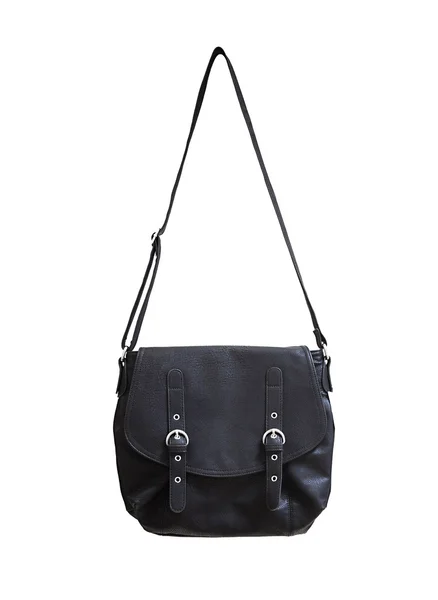 Bolso de cuero negro — Foto de Stock