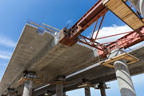 Bridge construction närbild — Stockfoto