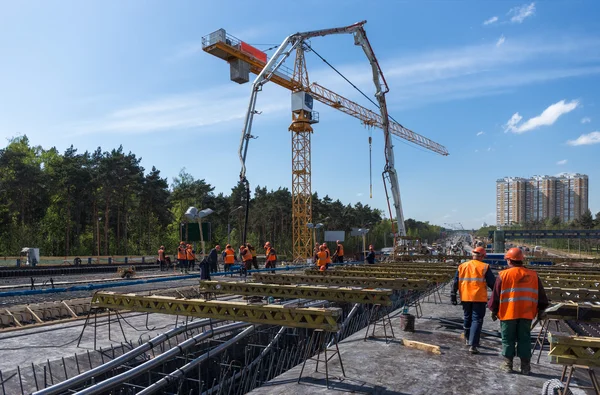 Vägkonstruktion — Stockfoto