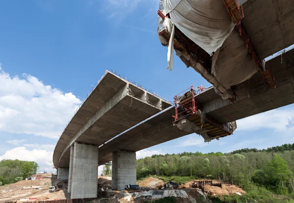 Bau der Brücke — Stockfoto