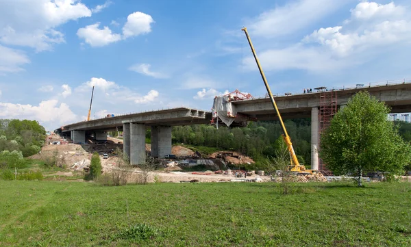 Construction of the bridge — Stock Photo, Image