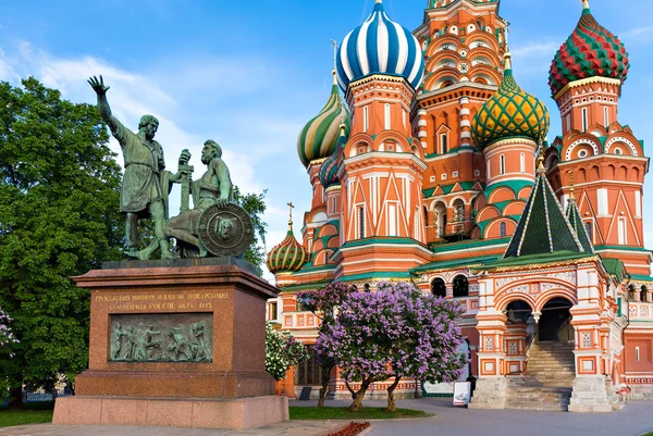 Catedral de San Albahaca en Moscú, Rusia. —  Fotos de Stock