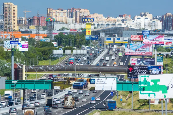 Moscovo anel rodoviário — Fotografia de Stock