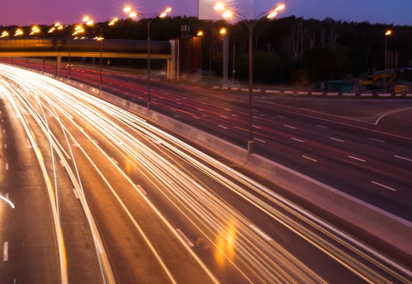 Autostrada di sera — Foto Stock