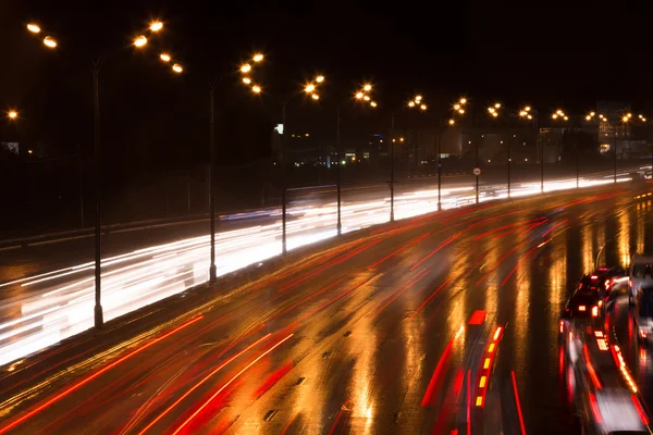 Autostrada di notte — Foto Stock