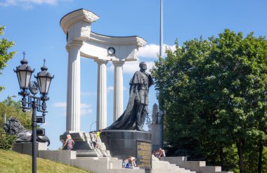Monument to Emperor Alexander II clipart