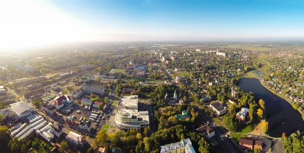 Sergiev posad vom Himmel — Stockfoto