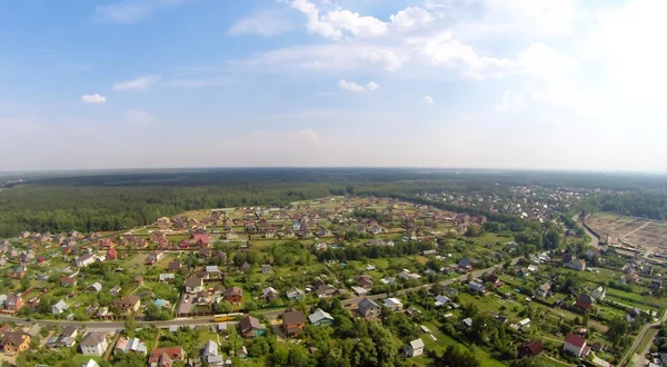 Russisches Dorf aus der Luft — Stockfoto