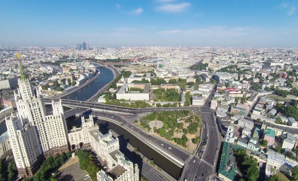Вид з повітря на Москву — стокове фото