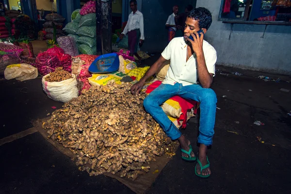 Mercado de alimentos Dambulla, Sri Lanka — Foto de Stock