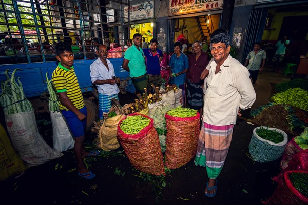 Rynek żywności w Dambulla, Sri Lanka — Zdjęcie stockowe