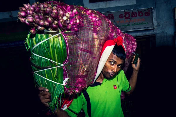 Dambulla lebensmittelmarkt, sri lanka — Stockfoto