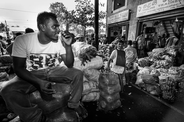 ダンブッラ食品市場、スリランカ ロイヤリティフリーのストック画像