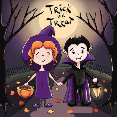 Küçük vampir ile şirin küçük cadı 