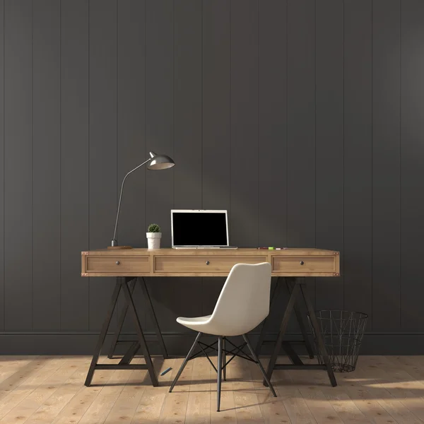 Das stilvolle Interieur des Home Office — Stockfoto